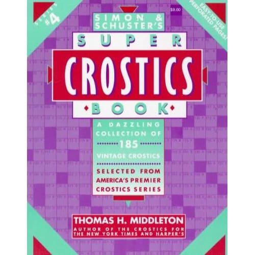 Simon & Schuster Super Crostics Book 4 - Middleton, Thomas H.