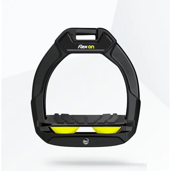 Veiligheidsstijgbeugels met Grip Hellend Zwart/Zwart/Geel voor kinderen Flex-On Safe-On