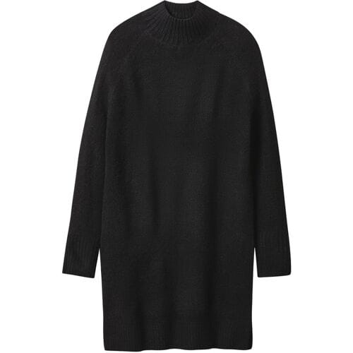 ESMARA Gebreide dames jurk (Zwart, S (36/38))