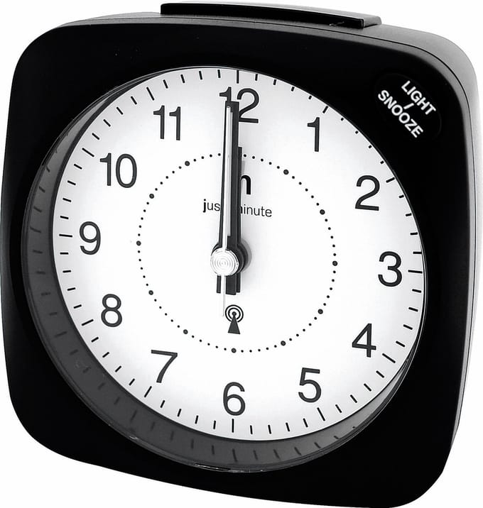 Just a Minute | Wekker | Zwart