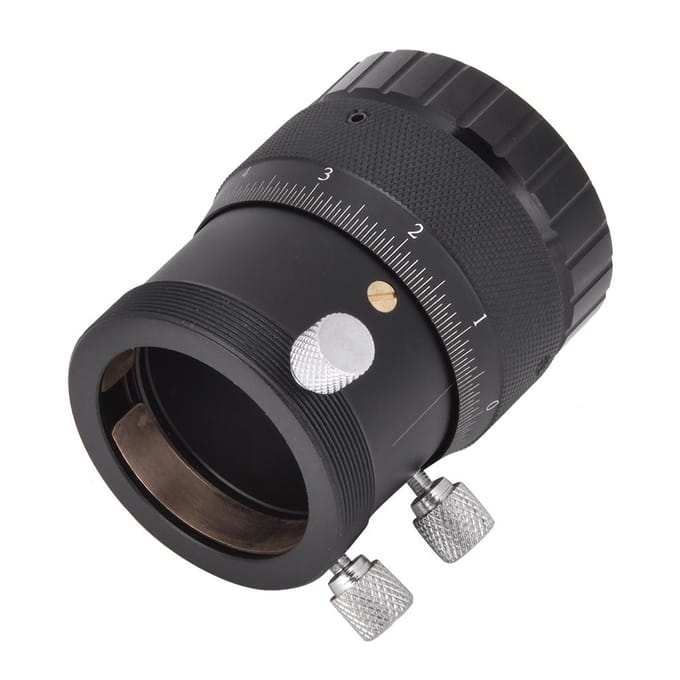 Aluminiumlegering 1,25 inch Binnen-T-interface Dubbele Helische Focuser Hoge Precisie 10 mm Focusseerbereik voor black
