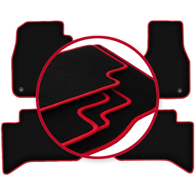 CARLUX-RED automatten voor: Dodge RAM short DJ (2009-2019)
