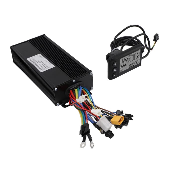 40A 3 Modi Sinusgolf Controller S866 Display Elektrische Fiets Ombouwset voor 36V 48V 52V 1500W black