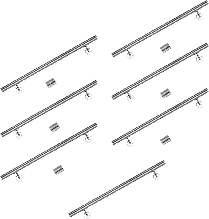 RVS Trapleuning voor Binnen en Buiten - Wandbeugel voor Trapveiligheid (700 cm)