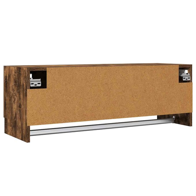 vidaXL - Kledingkast - 100x32,5x35 - cm - bewerkt - hout - gerookt - eikenkleurig