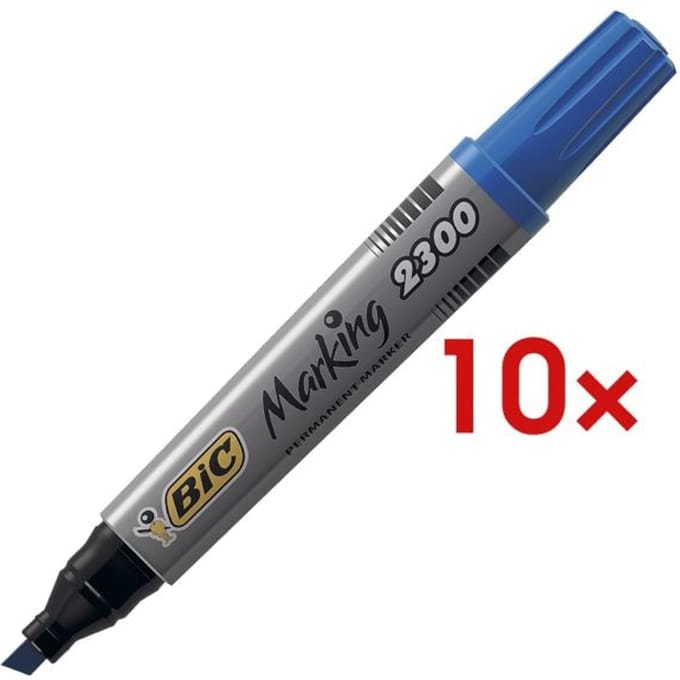 Marking 2300 - Blue - Chisel tip - Blue - Plastic - 3.1 mm - 5.3 mm