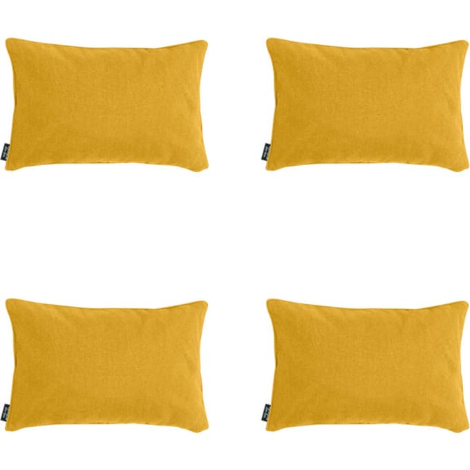 Madison - Sierkussen Gold canvas eco+ - Ca. 30x50 cm - Set van 4