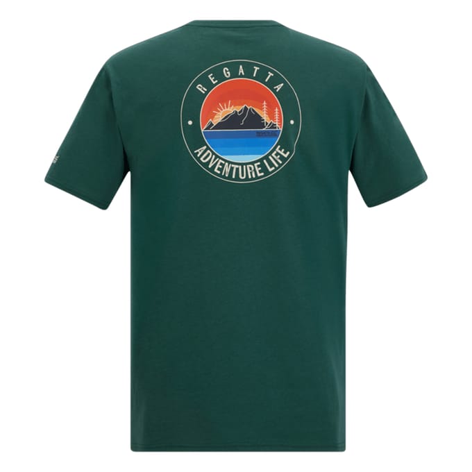 Regatta Heren Cline IX Sunrise T-Shirt (Mediterraan groen)