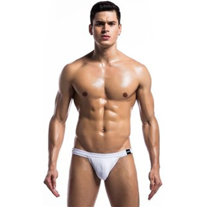 Mob Eroticwear Fetish Swim Jockstrap White