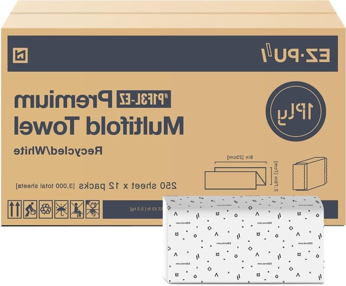 Multifold Handdoekpapier - Papieren Handdoeken - Handen Drogen - FSC Gecertificeerd - 3000 Vellen - Wit
