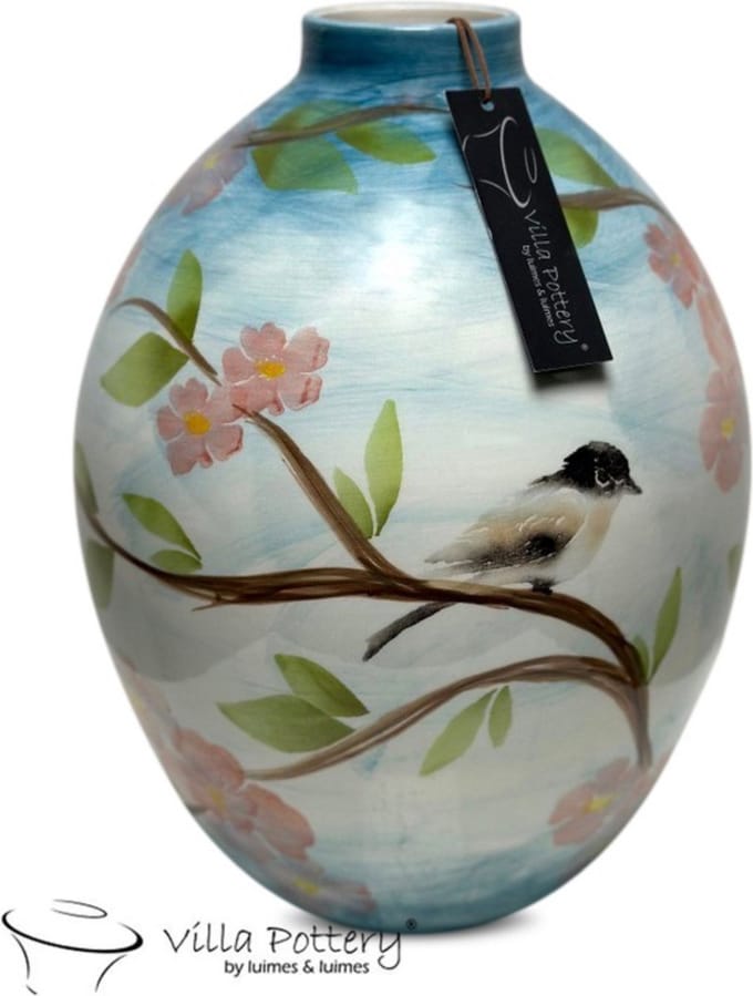 Blossom Vaas 19x29cm blauw