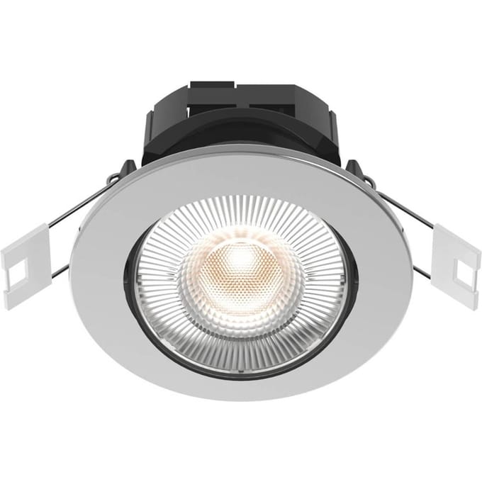 Calex Slimme Inbouwspot - Smart LED Downlight Dimbaar - Kantelbaar - Warm Wit Licht - Grijs