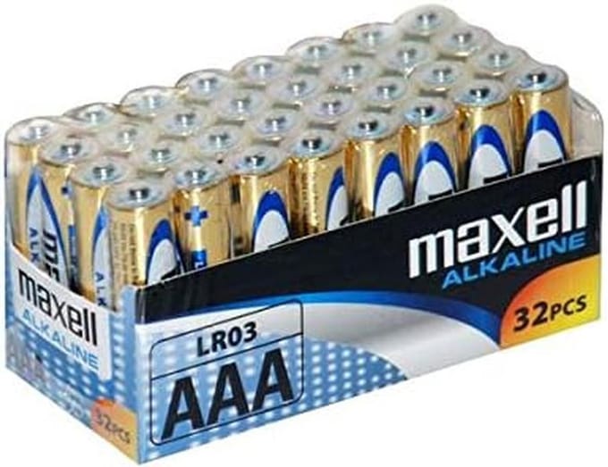 32 Stuks AAA Batterijen (LR03) - 1.5V Alkaline Knoopcel Batterijen