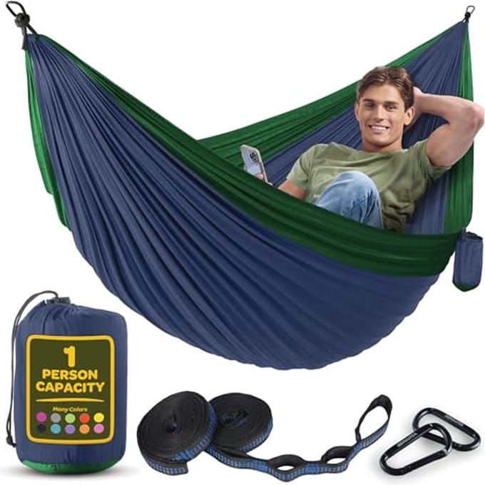 Duurzame Hangmat voor Camping en Reizen - Lichtgewicht en Compact