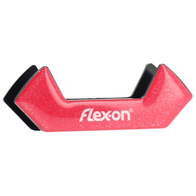 Aluminium stijgbeugels Plat Grip Zwart/Zwart/Wit Flex-On