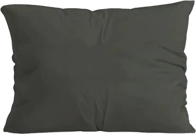 Zelesta Pure Uni Katoen Kussensloop Set van 2 - Olijfzwart 80x80cm