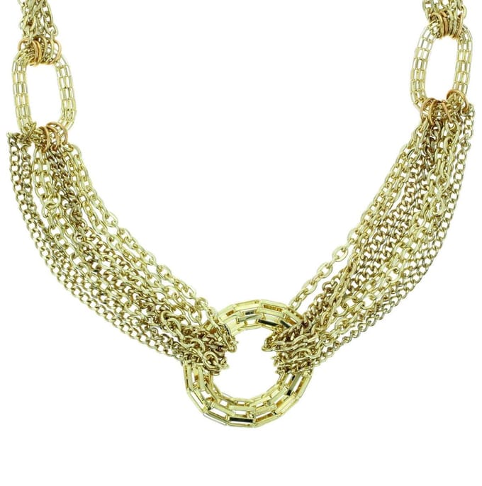 Behave - Goudkleurige Schakelketting - 59 cm