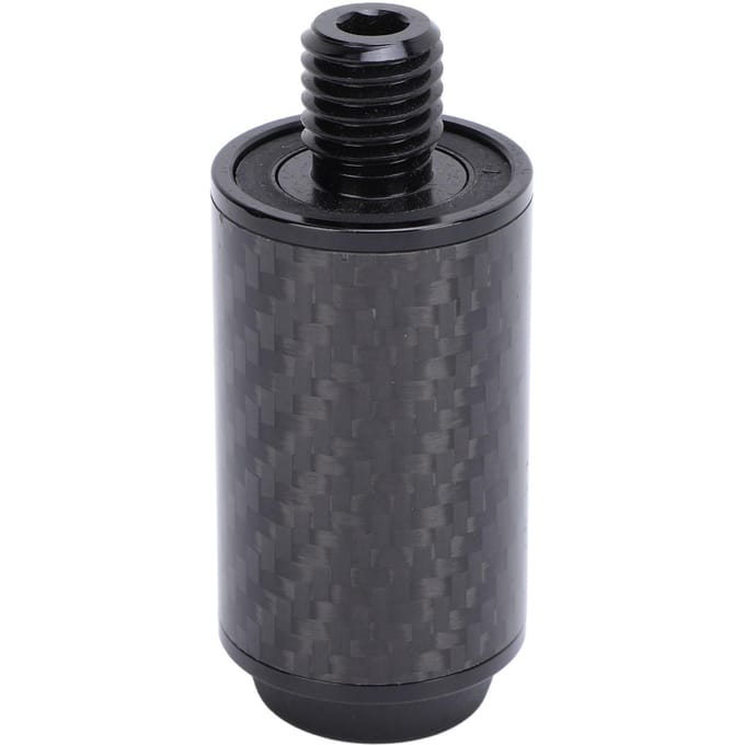 2 Inch Poolkeu Verlengstuk Koolstofvezel Biljartkeu Verlengstuk met Bumper voor Peri Keu Accessoires black