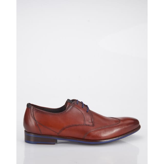 Floris van Bommel Veterschoenen cognac Leer - Heren - Maat 41