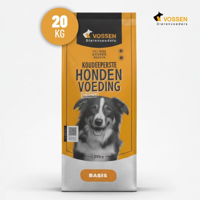 VOSSEN Geperste Brok Basis 20 kg - geperste hondenvoeding - hondenvoer - regular