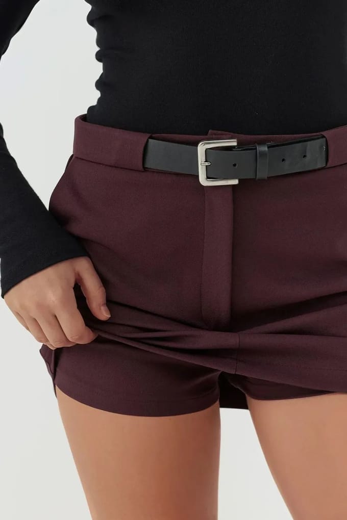 Hoge Taille Mini Skorts