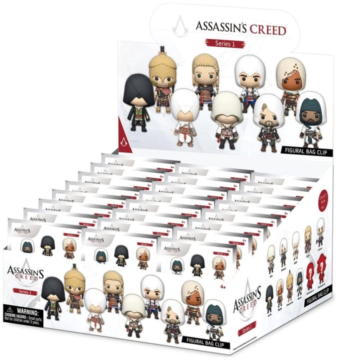 Assassin's Creed 3D PVC Bag Clips Series 1 Display (24)