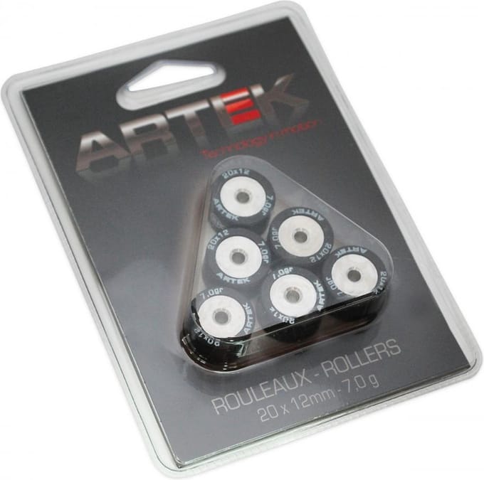 Galet rouleau de variateur Artek pour Scooter Italjet 125 Millenium 2000 à 2003 20x12 7Grs Neuf