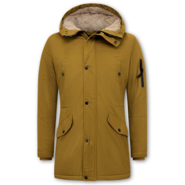 Winterparka Heren met Capuchon - 7105 - Geel