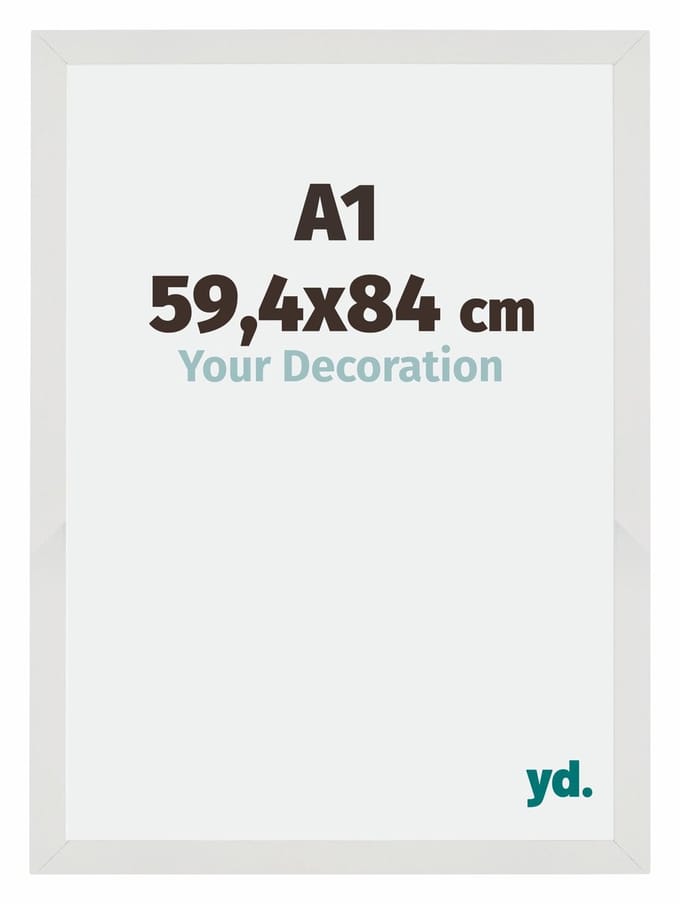Your Decoration - Fotolijst A1 59,4x84 cm - MDF - Wit Mat - Mura
