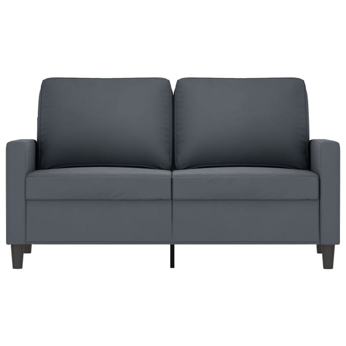 vidaXL - Tweezitsbank - 120 - cm - fluweel - donkergrijs