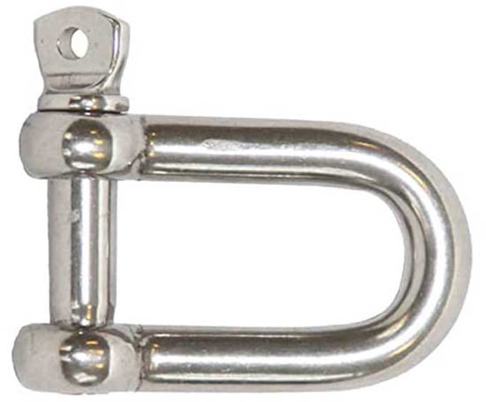 Lalizas D Oval Locking Pin Aisi 316 Harpsluiting Zilver 10 mm
