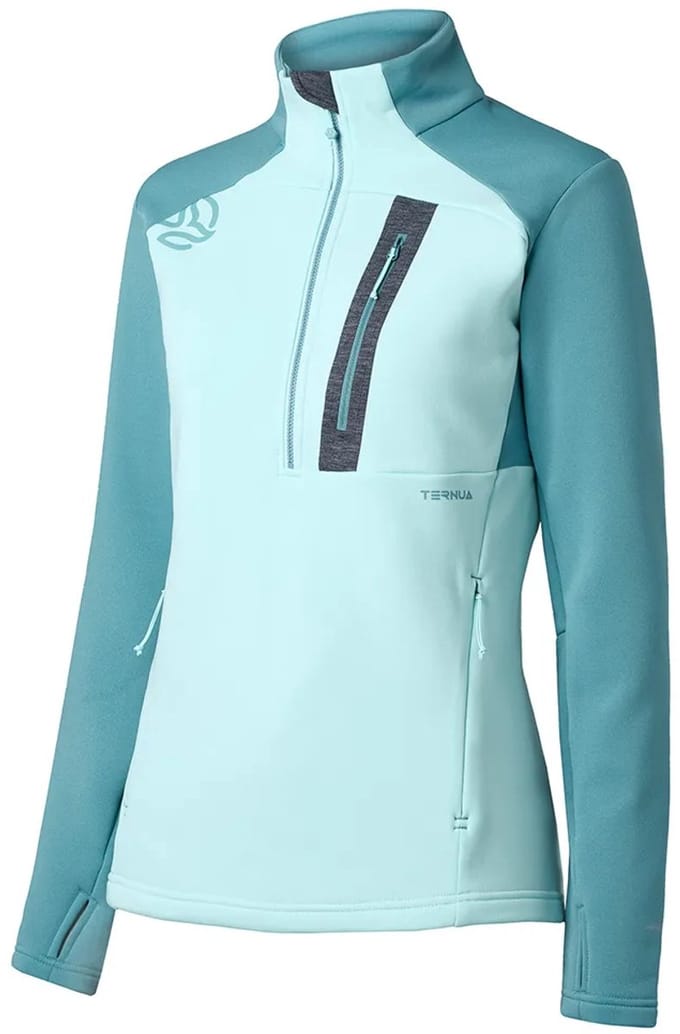 Ternua Punjak Sweatshirt Met Halve Rits Blauw S Vrouw