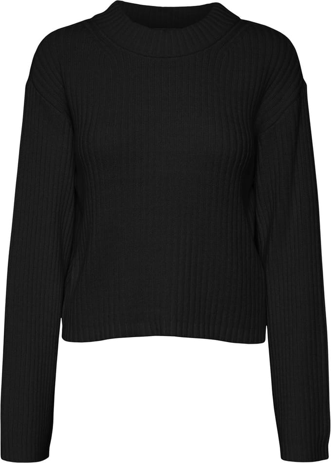 VERO MODA - VMHILDE LS O-NECK SHORT PULLOVER NOOS - Dames - Gebreide truien
