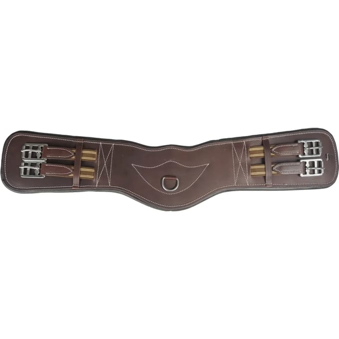 Horka Dressuursingel Leer Bruin-zilver - 65