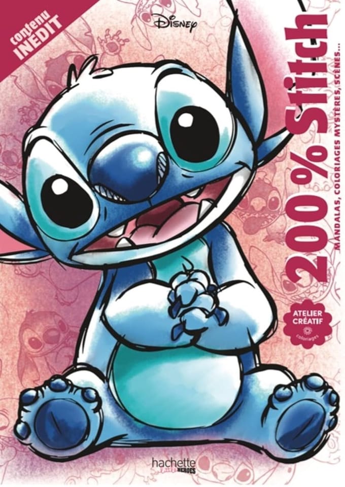 Disney - 200% Stitch - Hachette - Kleurboek voor volwassenen en kinderen