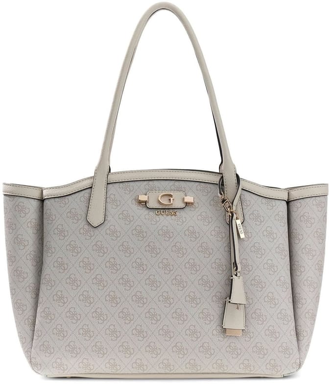 GUESS schoudertas Lindsey Tote Bone Logo oud roze