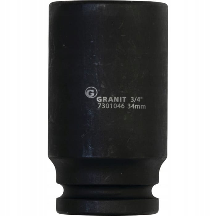 Hamerset 3/4" 34mm Zeskant Lang - Granit Black Edition