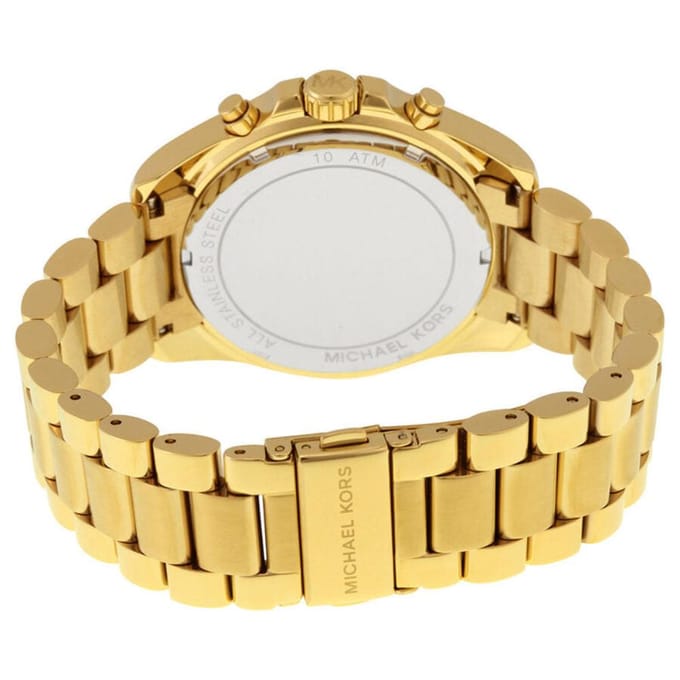 Michael Kors Bradshaw MK5739 Dames Chronograaf Horloge 43mm Goudkleurig