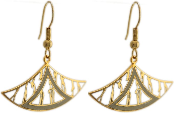 Behave - Oorhangers dames - wit - 4 cm