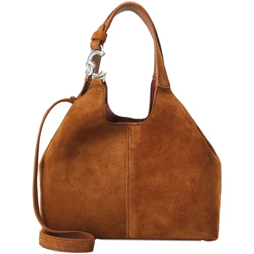 COCCINELLE Leren handtas schoudertas C-Easy Handbag Suede Cognac / Cognac bruine
