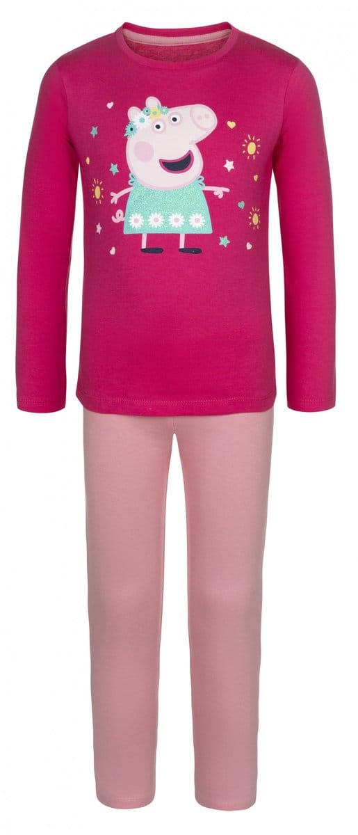 Peppa Pig pyjama - Meisjespyjama - Roze - Katoen - Maat 98/104