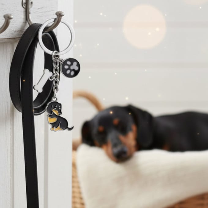 Teckel Sleutelhanger – Teckel Cadeau voor Hondenliefhebbers