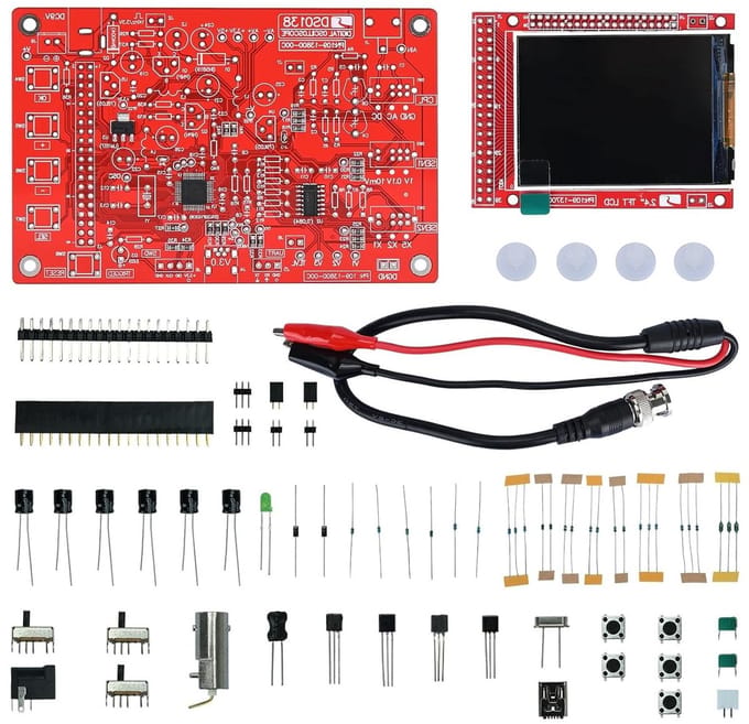 Handheld Digitale Oscilloscoop DIY Kit met 1msps Sampling Rate en 2.4 Inch TFT Scherm voor Elektronica Projecten