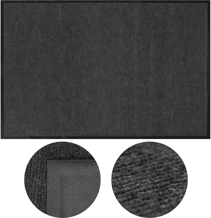 Springos Deurmat - Buitenmat - Droogloopmat - Anti -Slip - Grafiet - 120 x 80 Cm