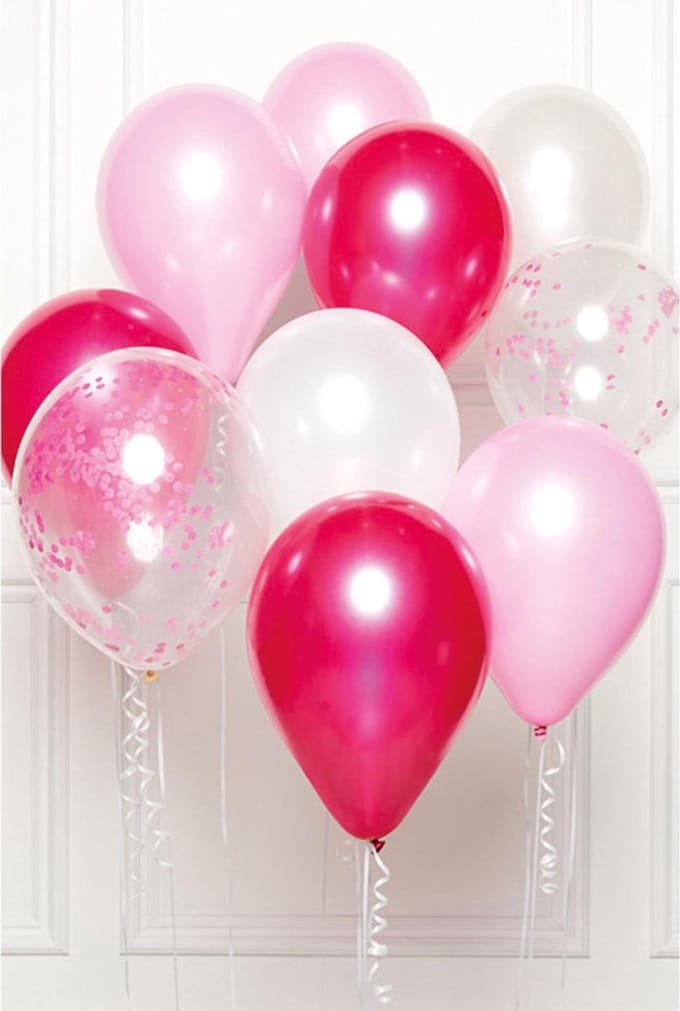Amscan Ballonnenboeket Latex Roze 10 Stuks