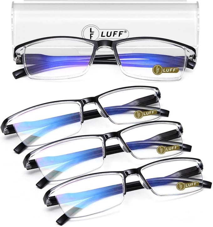Set van 4x Anti-Blauw Licht Leesbrillen +2.0 Sterkte Lichtgewicht