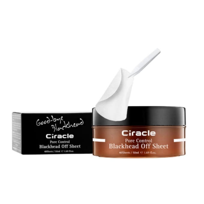 Ciracle Blackhead Off Sheet 40 Vel 50ml Porie Verfijnend Talg Regulatie Neusmasker black