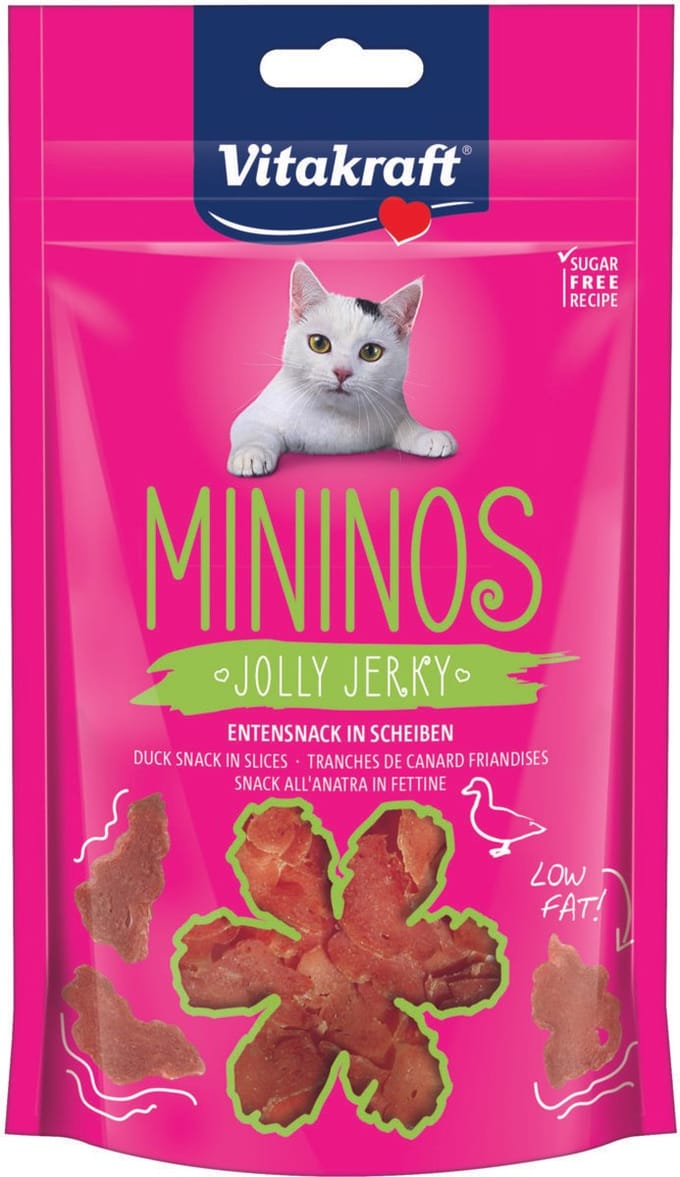 Vitakraft Mininos Jolly Jerky - Eend - Kattensnack -  40 g