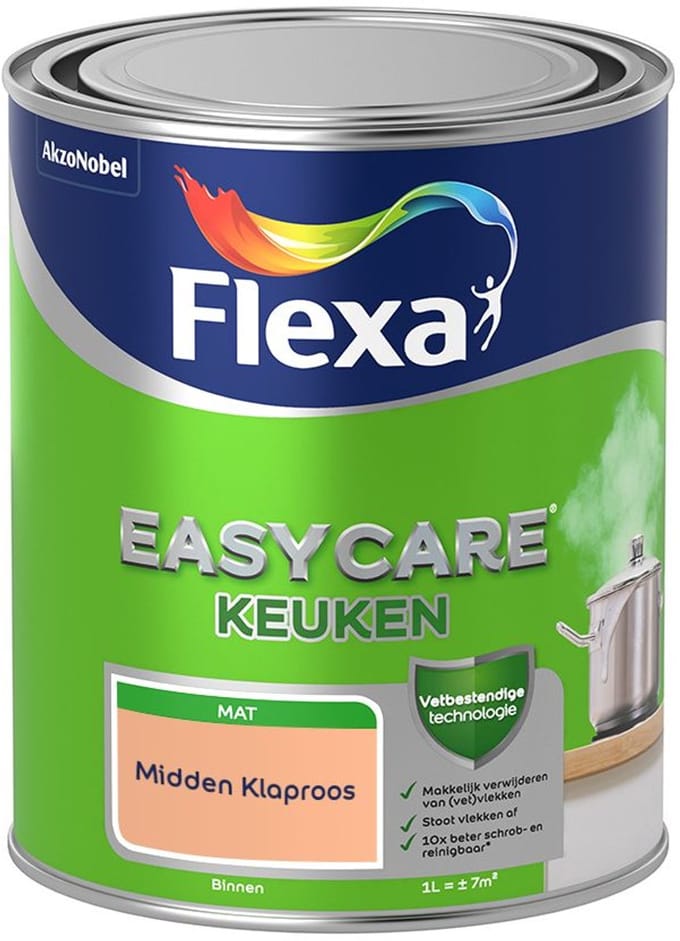 Flexa - Easycare Keuken - Midden Klaproos - Mengverf - 1 L