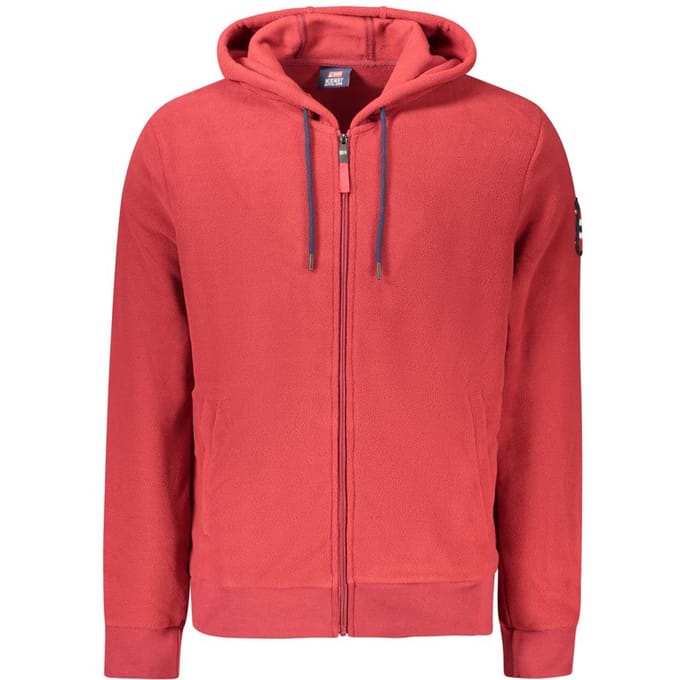 Noorwegen 1963 Rode Polyester Heren Hoodie